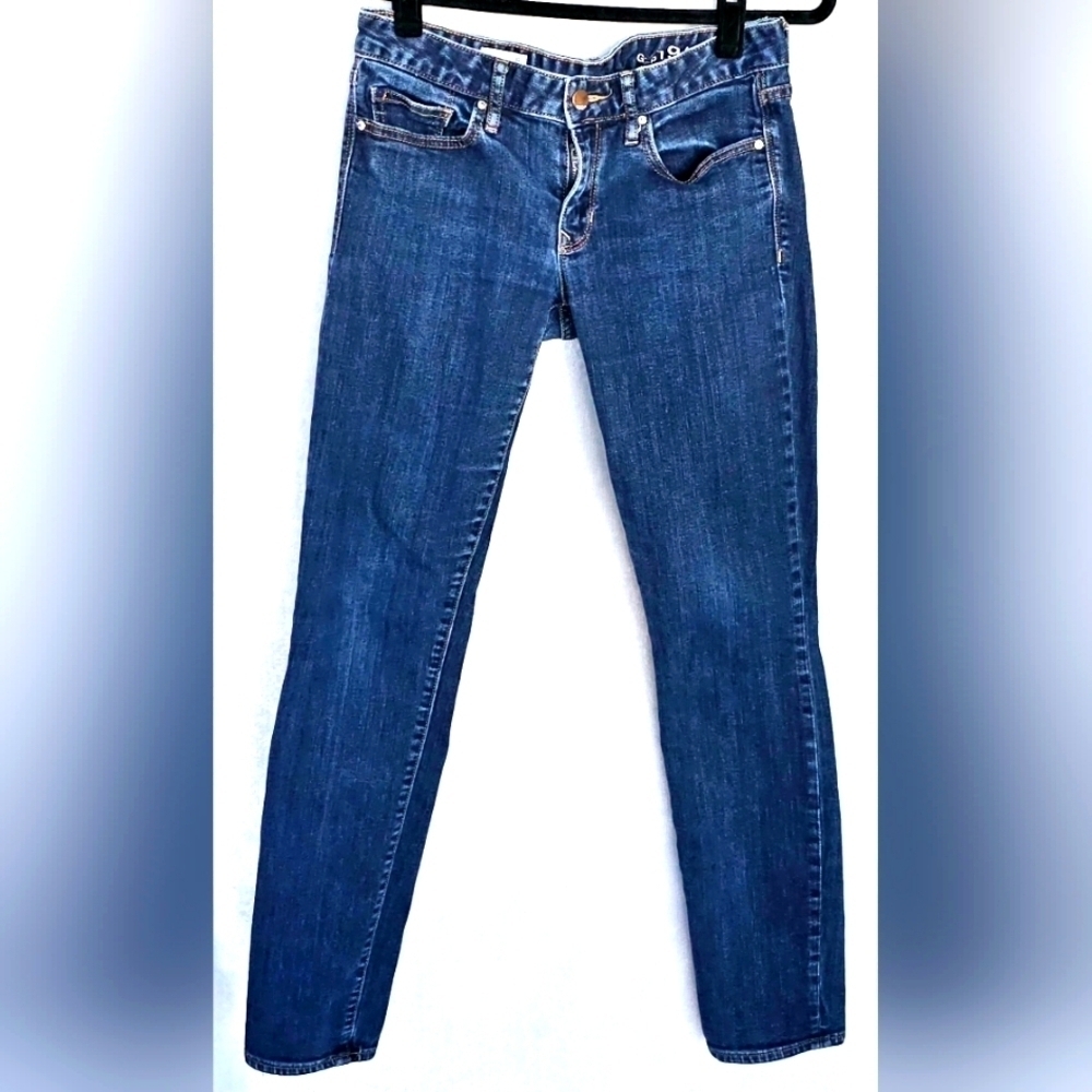 GAP 1969 Always Skinny 28 Long  Dark Blue  Low Rise  Denim